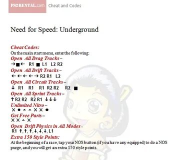 Need cheats