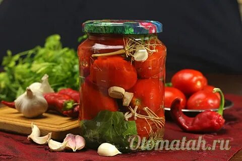 Соленые помидоры на зиму с хреном