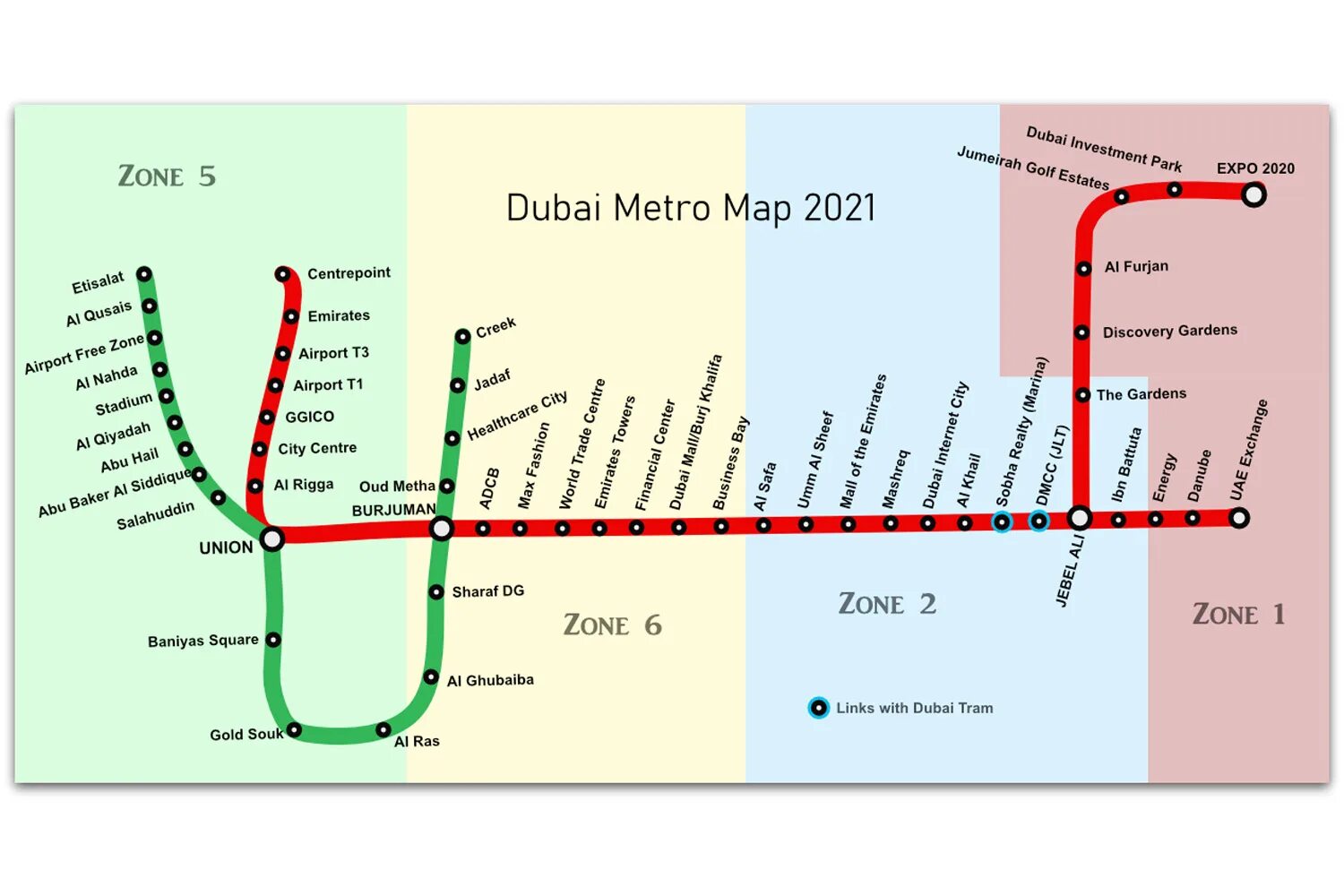 Карта метро дубай на русском 2023