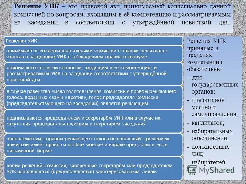 Образец заявления в территориальную избирательную комиссию. Жалоба в избирательную комиссию. Решения по жалобам в уик принимаются. Последовательность действий уик при подсчете голосов. Схема действий уик в день голосования.