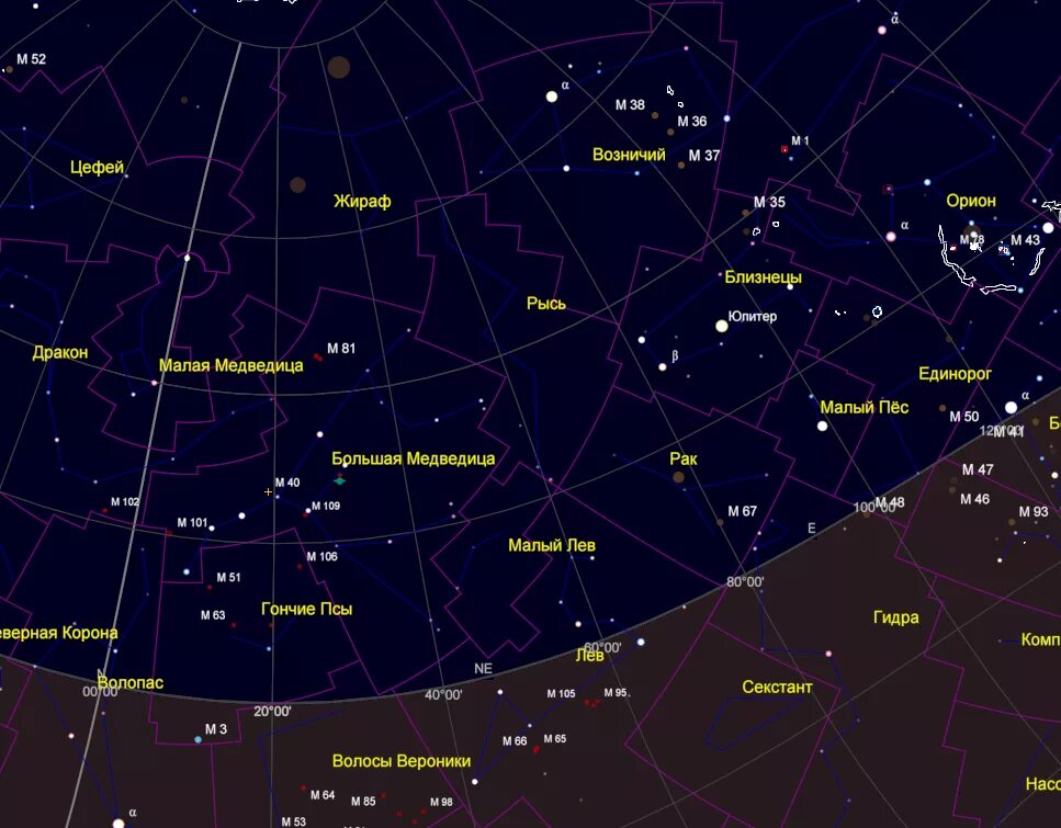 Большая медведица карты. Созвездие большой медведицы на карте звездного неба. Карта звездного неба большая Медведица и Полярная звезда. Созвездие большая Медведица на звездной карте. Карта звездного неба относительно большой медведицы.