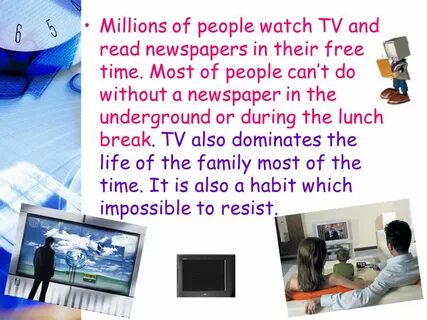 The mass media play