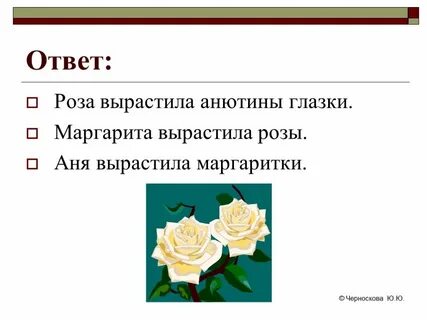 Answer rose