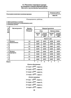 Нормы времени на слесарно