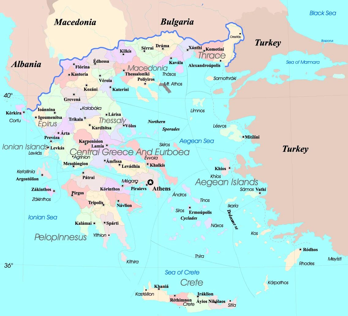 Границы греции на карте. Greece карта. Комотини Греция на карте. Карта Греции англ язык. Остров Крит на карте Европы