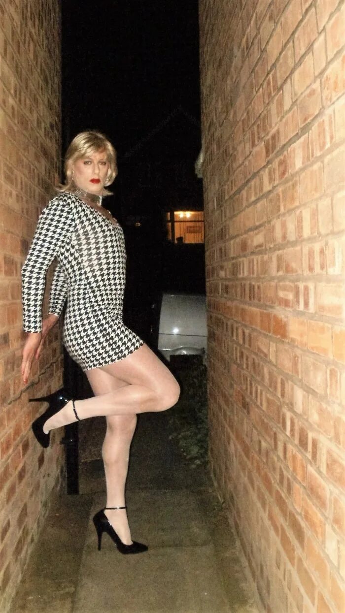 Crossdresser outdoor