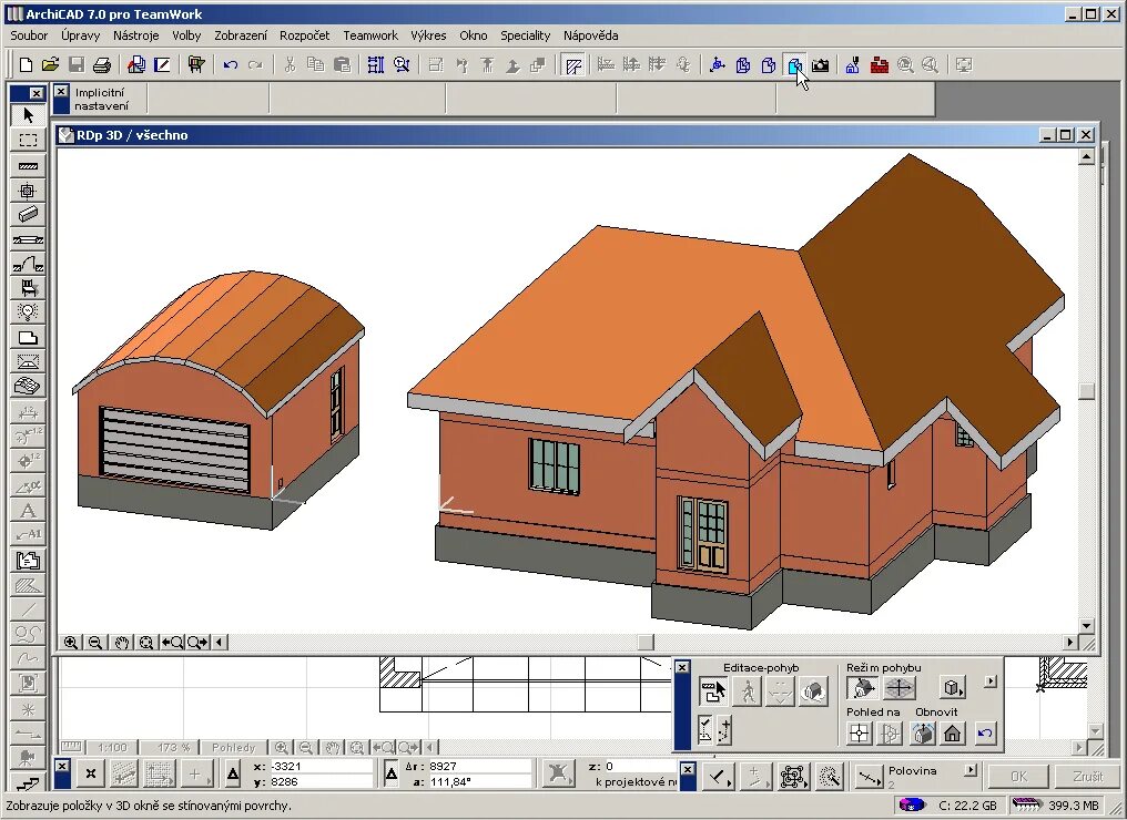 фасад дома в архикаде. архикад обучение с нуля. визуализация архикад 23. графический редактор archicad. 5.
