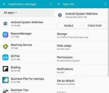 Что такое android system webview