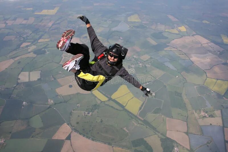 Falling through the air