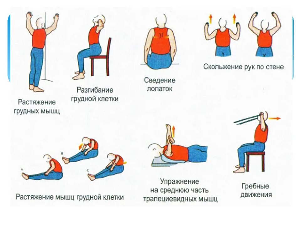 Защемление в грудном отделе позвоночника упражнения. Гимнастика при защемлении нерва между лопаток. Лечебная гимнастика грудного отдела позвонка. Упражнения при холецистите