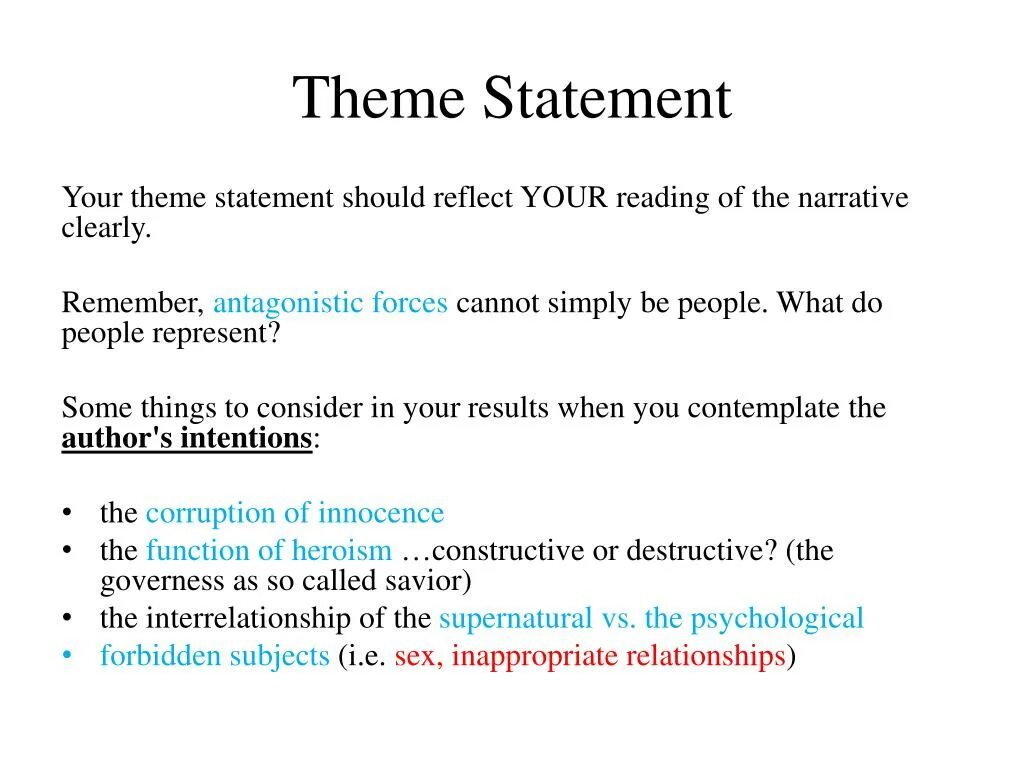 What is the statement. Theme and rheme in english. theme and rheme.
