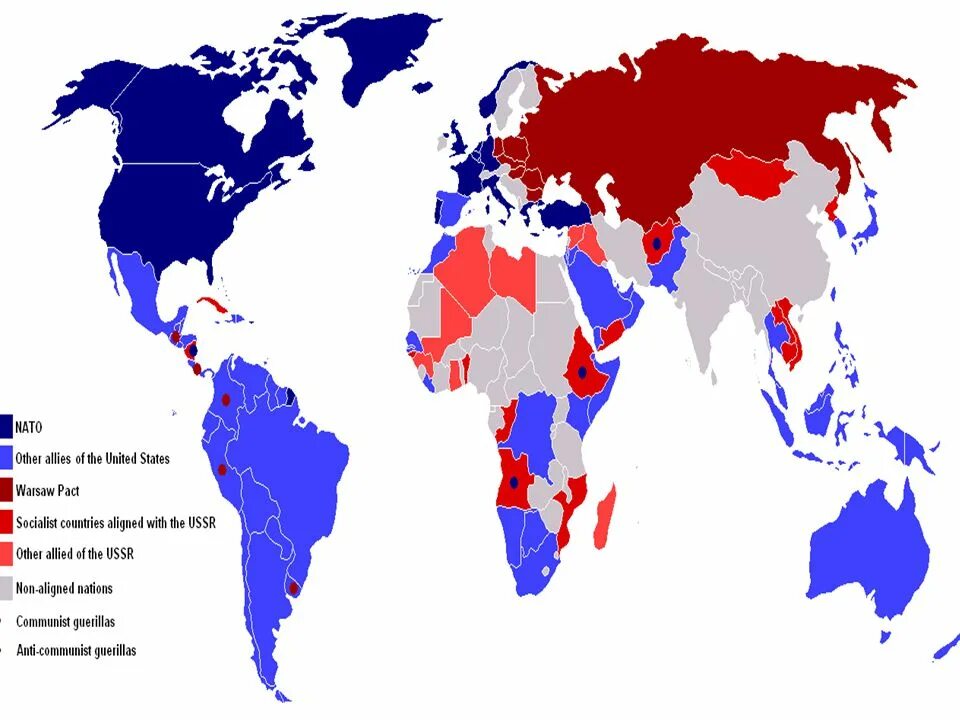 Урок ссср и союзники. Политическая карта холодной войны.