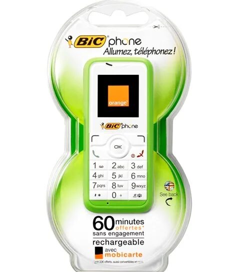 Телефон для разовой регистрации. Одноразовый мобильник. Одноразовый сотовый. Телефон BIC. Одноразовый мобильник в России.