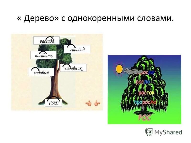 Картинки дерево слов