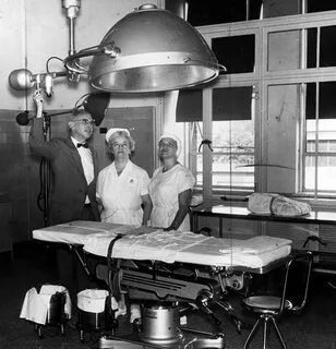 New operating room at Mayview in 1963. (Photo credit: Unknown) Enfermera de époc