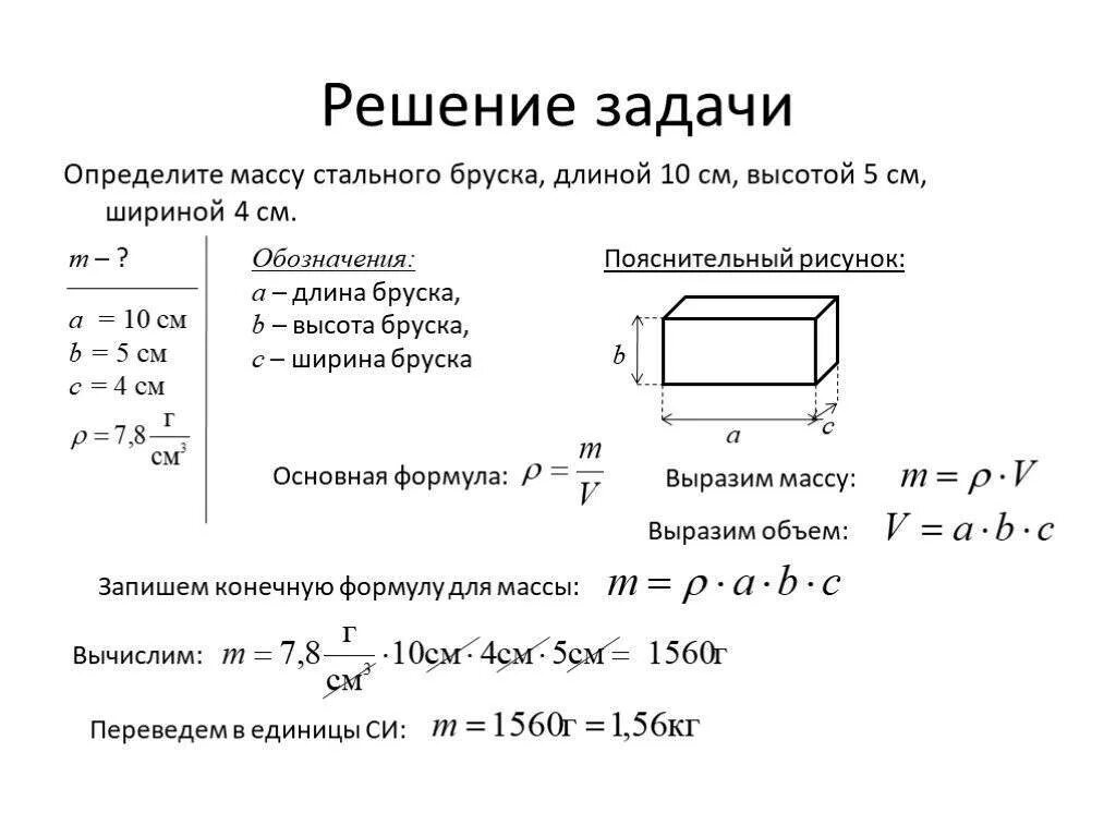 Объема материала из которого изготовлена