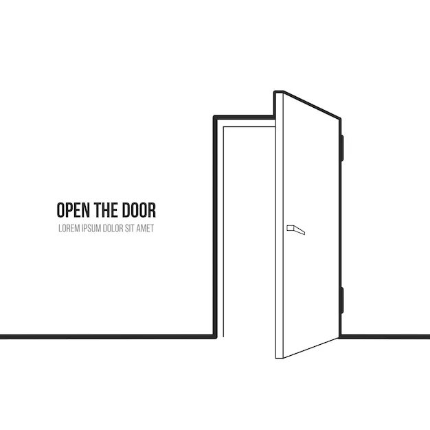 There was an opened door