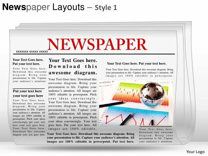 Newspaper предложение. Газета для POWERPOINT. Newspaper шаблон. Newspaper Style stylistics. Newspaper Style features.