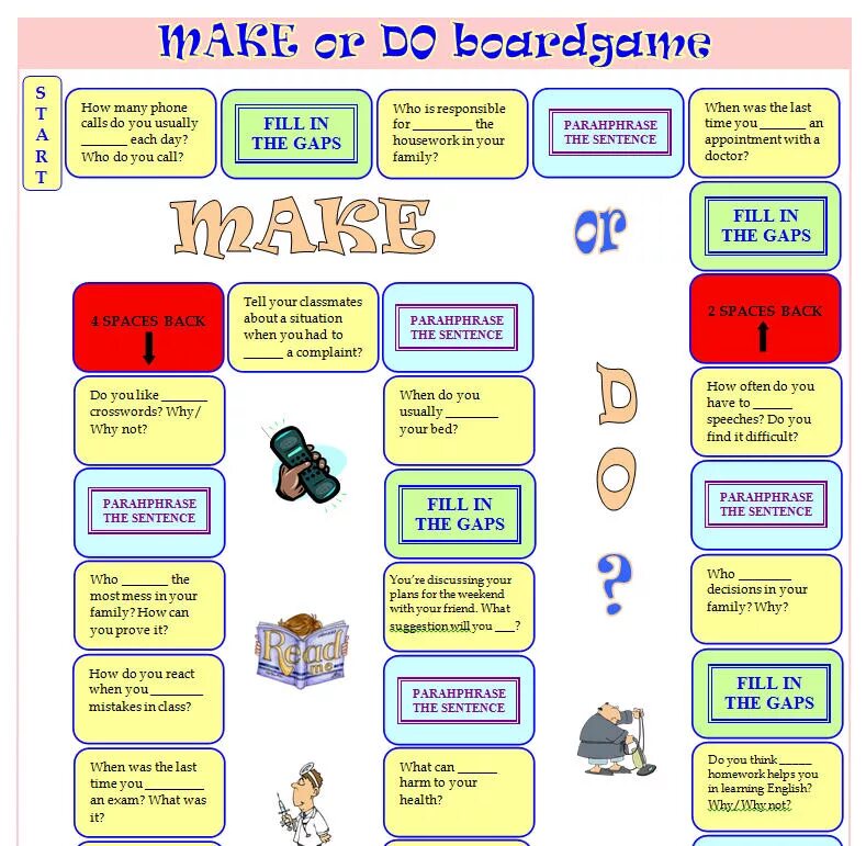 Was were cards game. Do make game. make do задания. make or do board game. do activities или make.