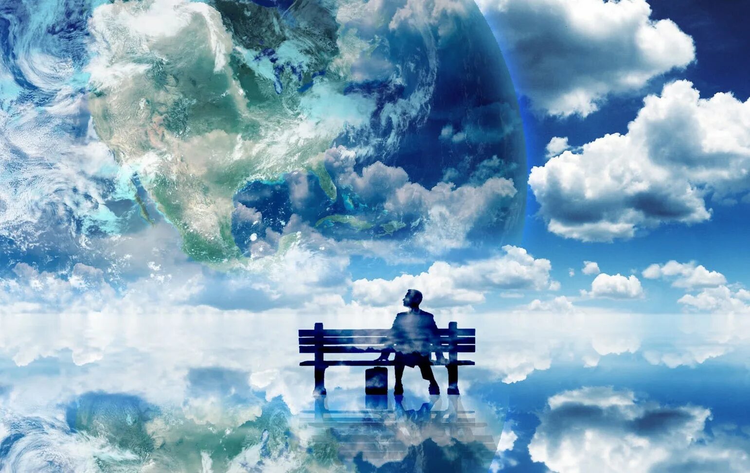 Мир реальности и мир мечты. Человек на облаке. Абстракция философия. Мечты в небе. Облако мечты.