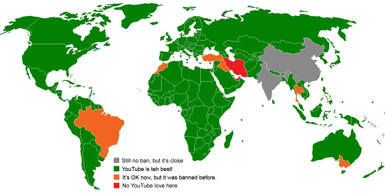 Blocked countries