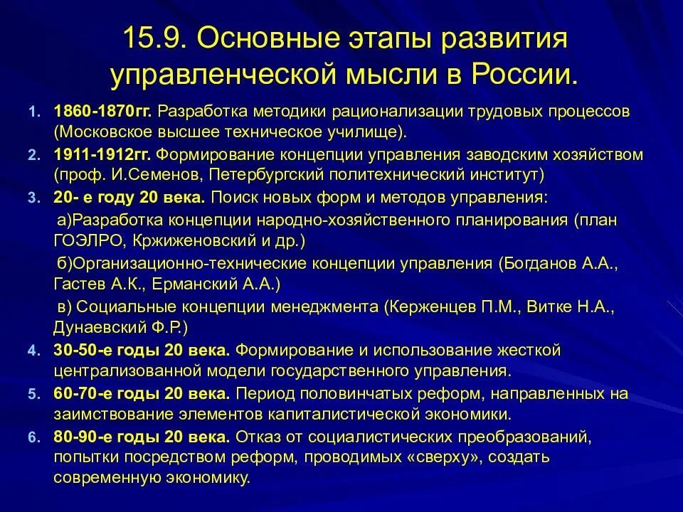 Этапы развития управленческой мысли. Основные направления управленческой мысли. Основные этапы эволюции управленческой мысли. История развития менеджмента.