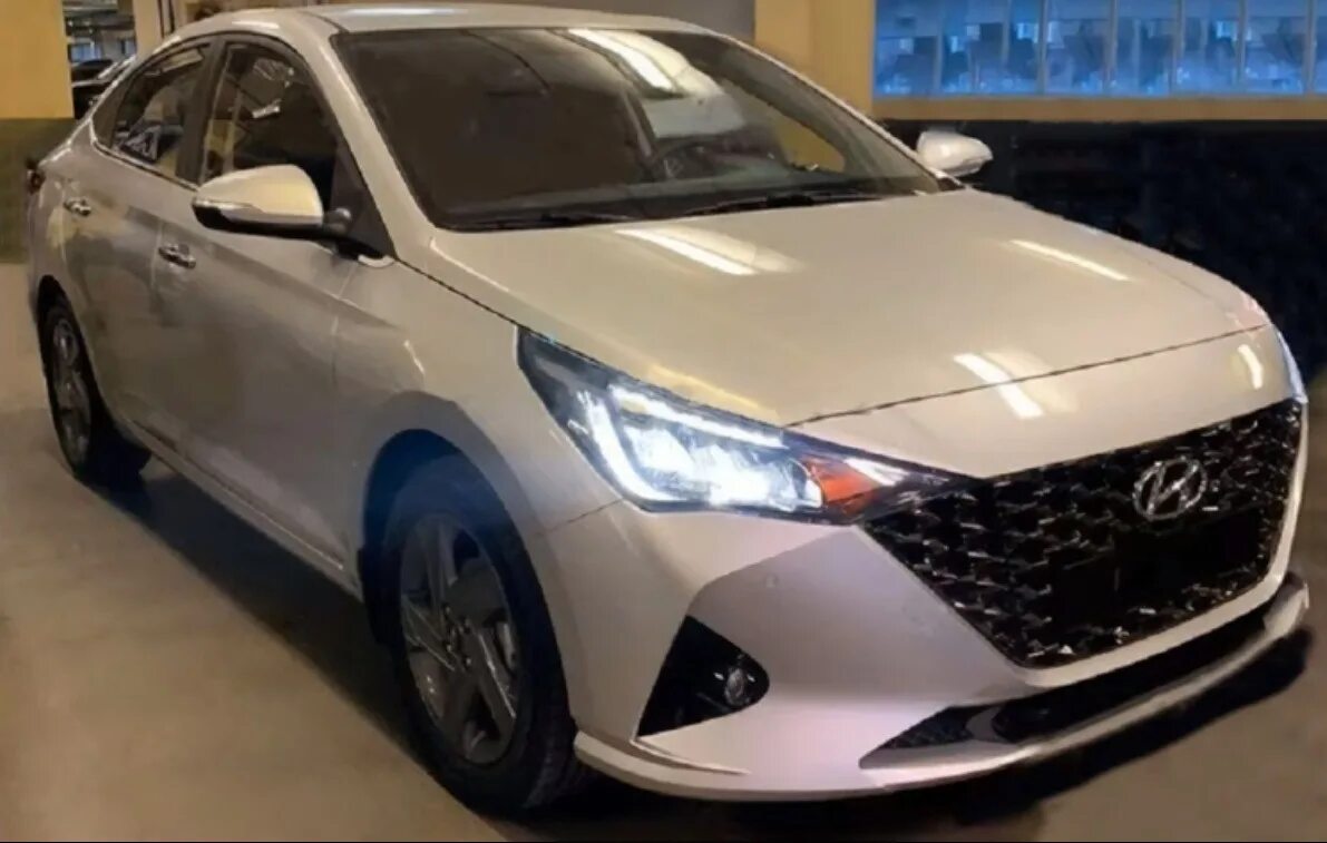Бампер передний в цвет кузова Hyundai Solaris 2 Хендай Солярис (2020-) рестайлин