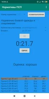 Нормативы псп время