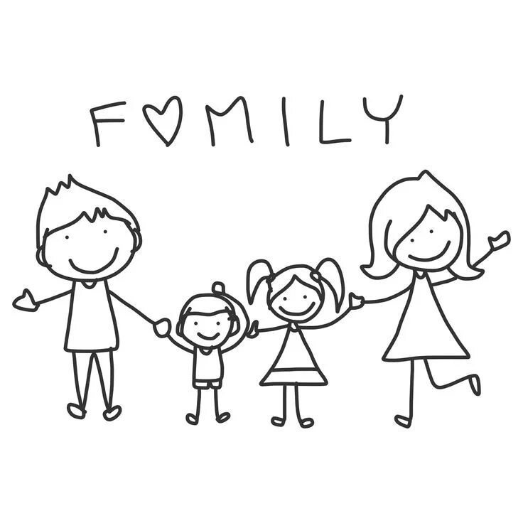 My family is small there are three