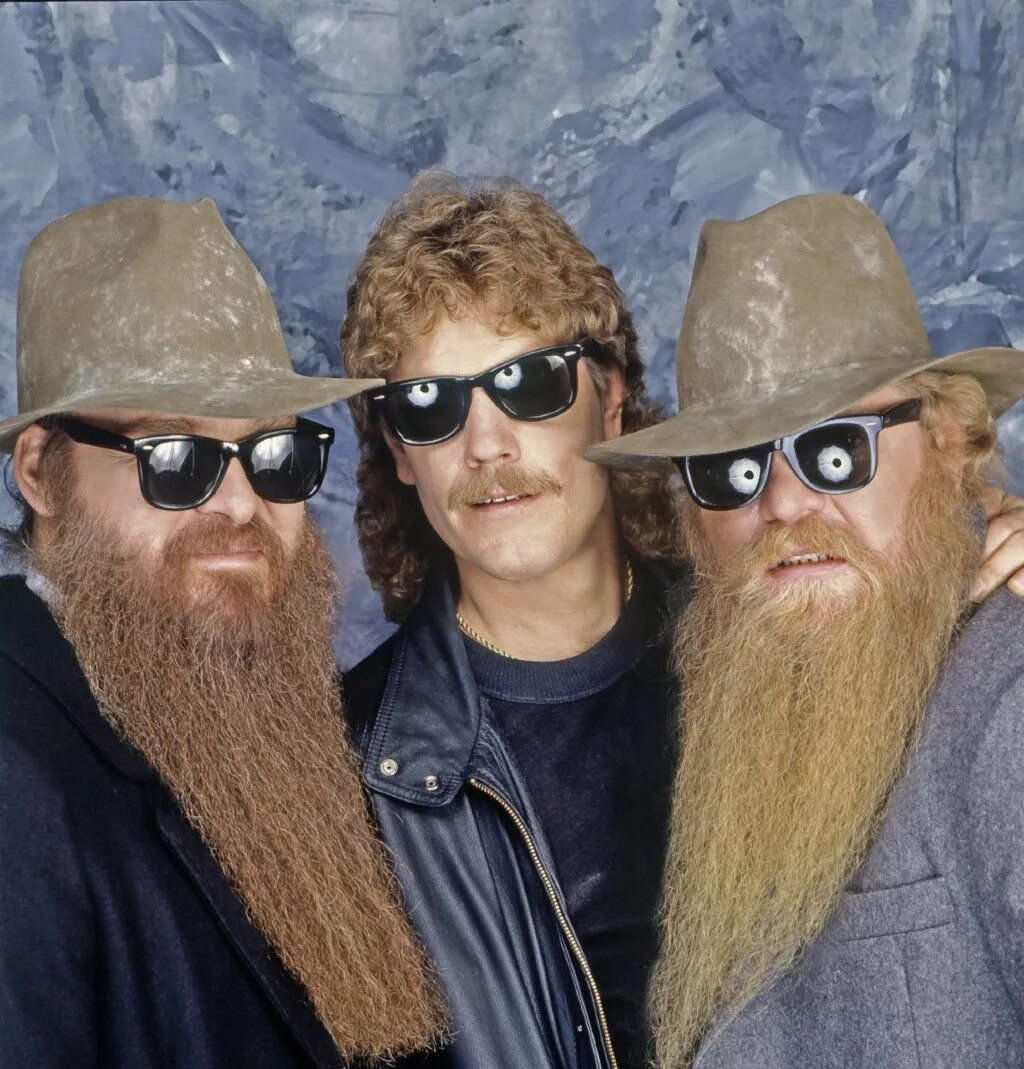 Ззтоп. ZZ Top. Группа ZZ Top. Борода ZZ Top. ZZ Top в молодости.