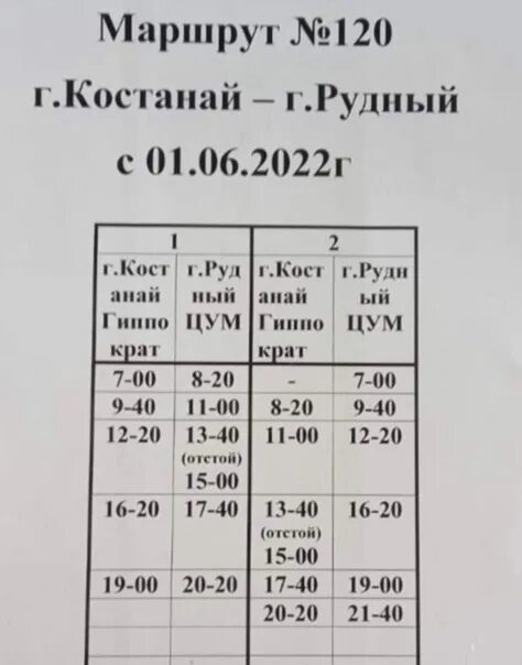 Маршрут 120 Костанай Рудный расписание автобуса. Расписание 120 автобуса Рудный. 120 Маршрут Костанай Рудный. График движения автобуса 120 Рудный Костанай.