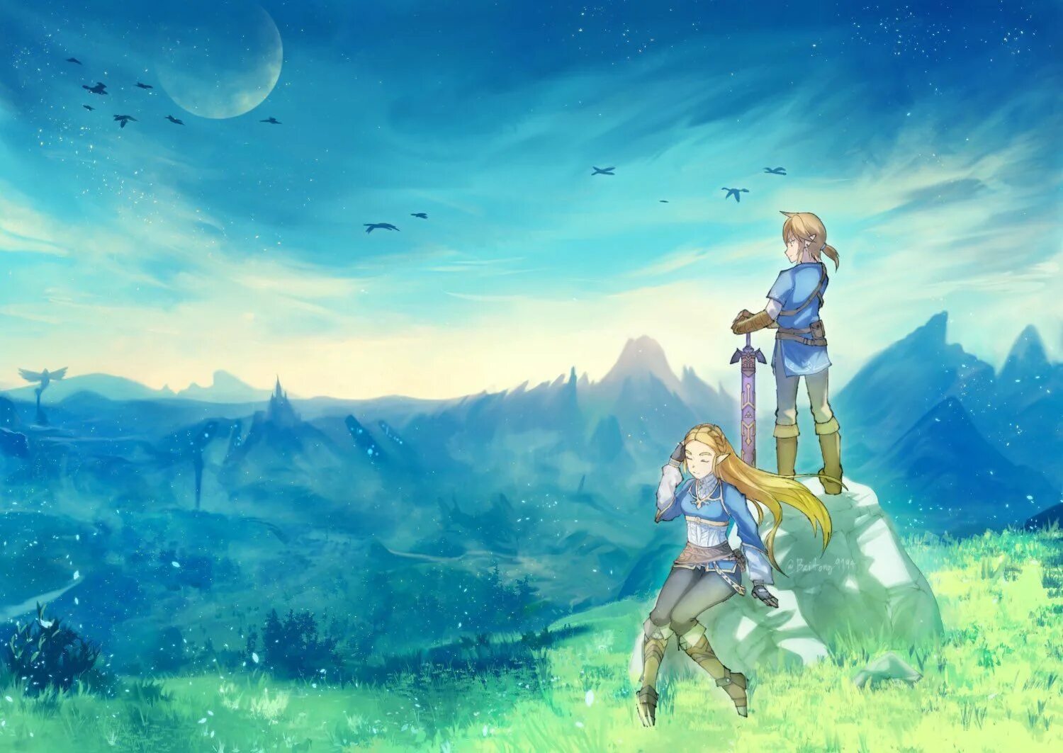 The legend of zelda зельда. Легенда о Зельде Breath of the Wild. Зельда Breath of the Wild арт. The Legend of Zelda арт.