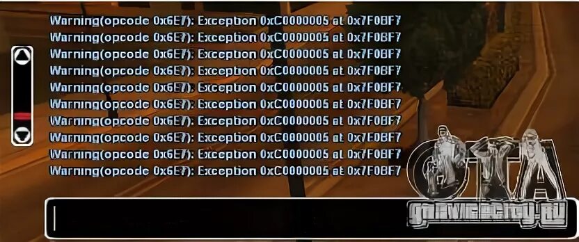 Warning exception