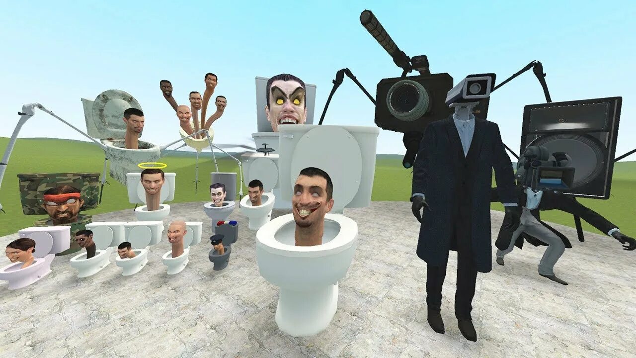 Camera men Garry's Mod армия. Туалет Гаррис мод. Камера мен.