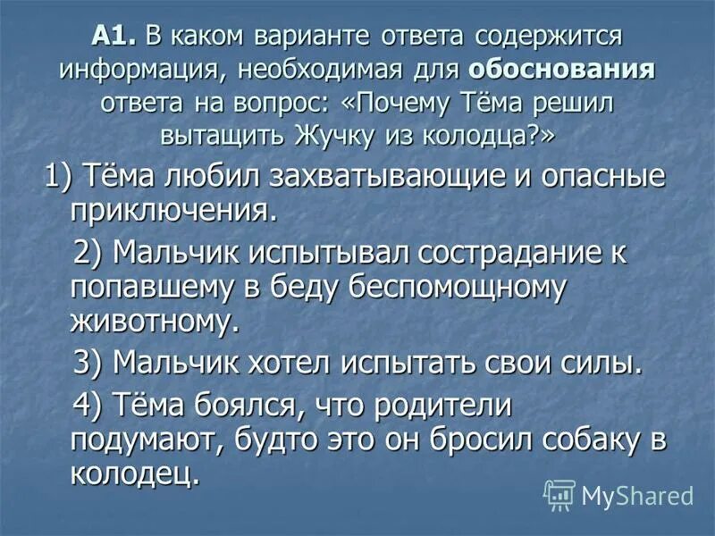 сочинение няня где жучка