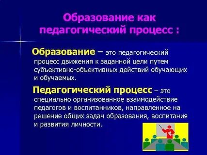 Образовательный процесс это определение