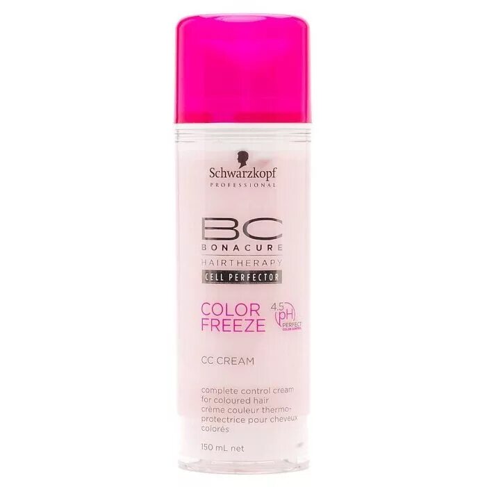 BC Schwarzkopf крем. BC Bonacure Color Freeze СС-крем комплексный контроль для окрашенных волос. Крем шварцкопф для лица. 0bonacure Color freezeспрей-кондиционер сияние цвета 400мл.