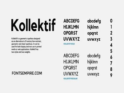 Font sizes font family