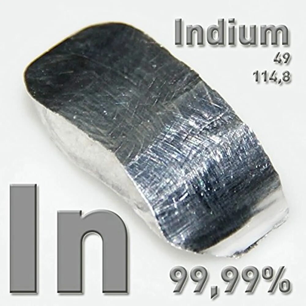 Индий / Indium (in). Галлий индиум. Фото индий / Indium (in). Индиум материал.