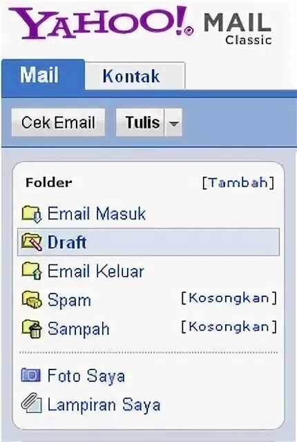 Chat folders. Draft mail. Classic mails.