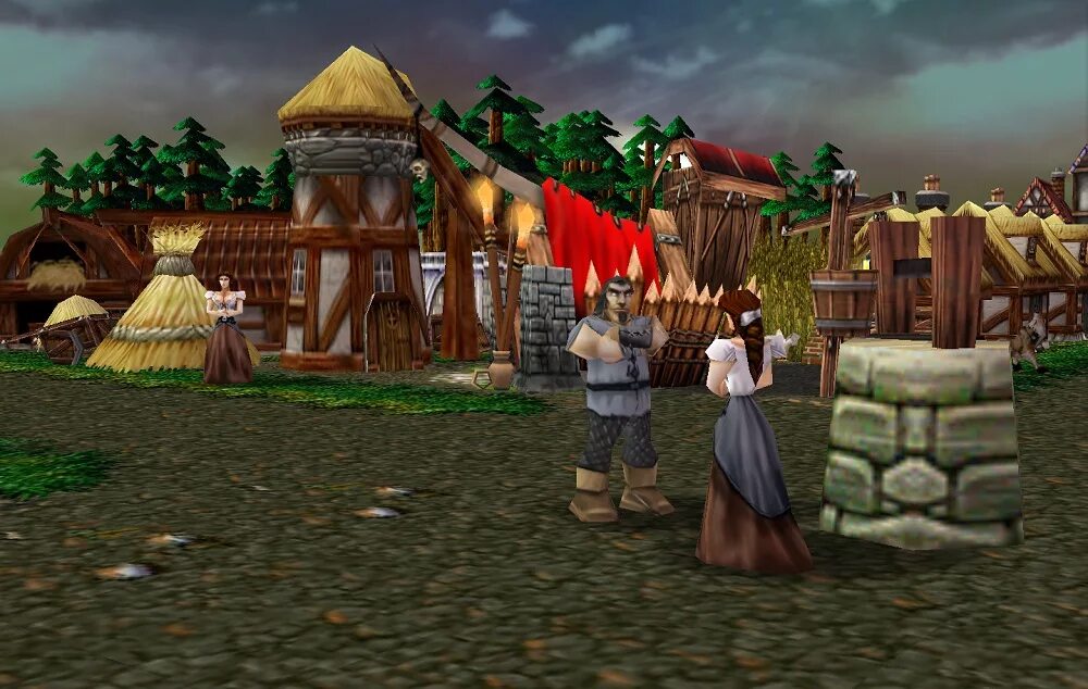 Деревня варкрафт 3. Деревня warcraft 3. Домики в wow. Деревня варкрафт 3. Альтерак варкрафт.