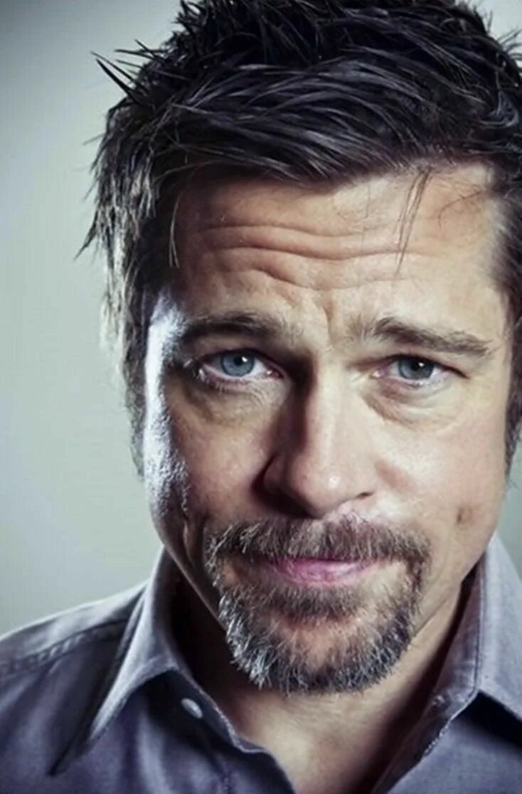 Скачать обои фото, портрет, актер, черно-белое, Брэд Питт, Brad Pitt, раздел муж