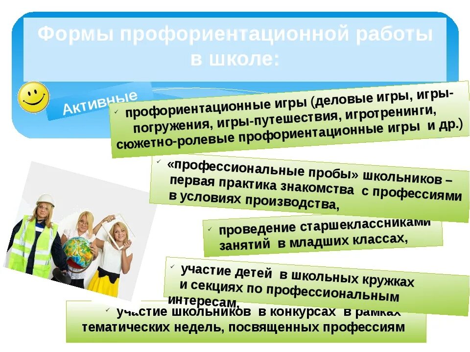 Презентация по профориентации в школе. Современная профориентация в школе. Формы профориентационных мероприятий в школе. Задания по профориентации. Федеральная программа профориентации