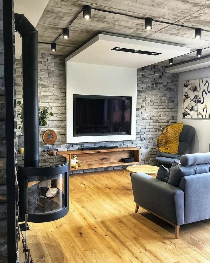 Gold View Salas industriais, Interiores industriais, Salas masculinas