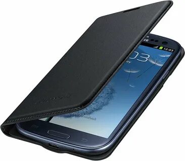 Samsung Flip Premium Case Cover for Samsung Galaxy S3 - Black: Amazon.de: E...