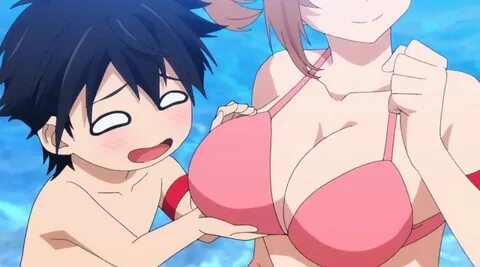 Slideshow touching boobs anime.