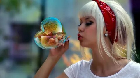 Bubble girl