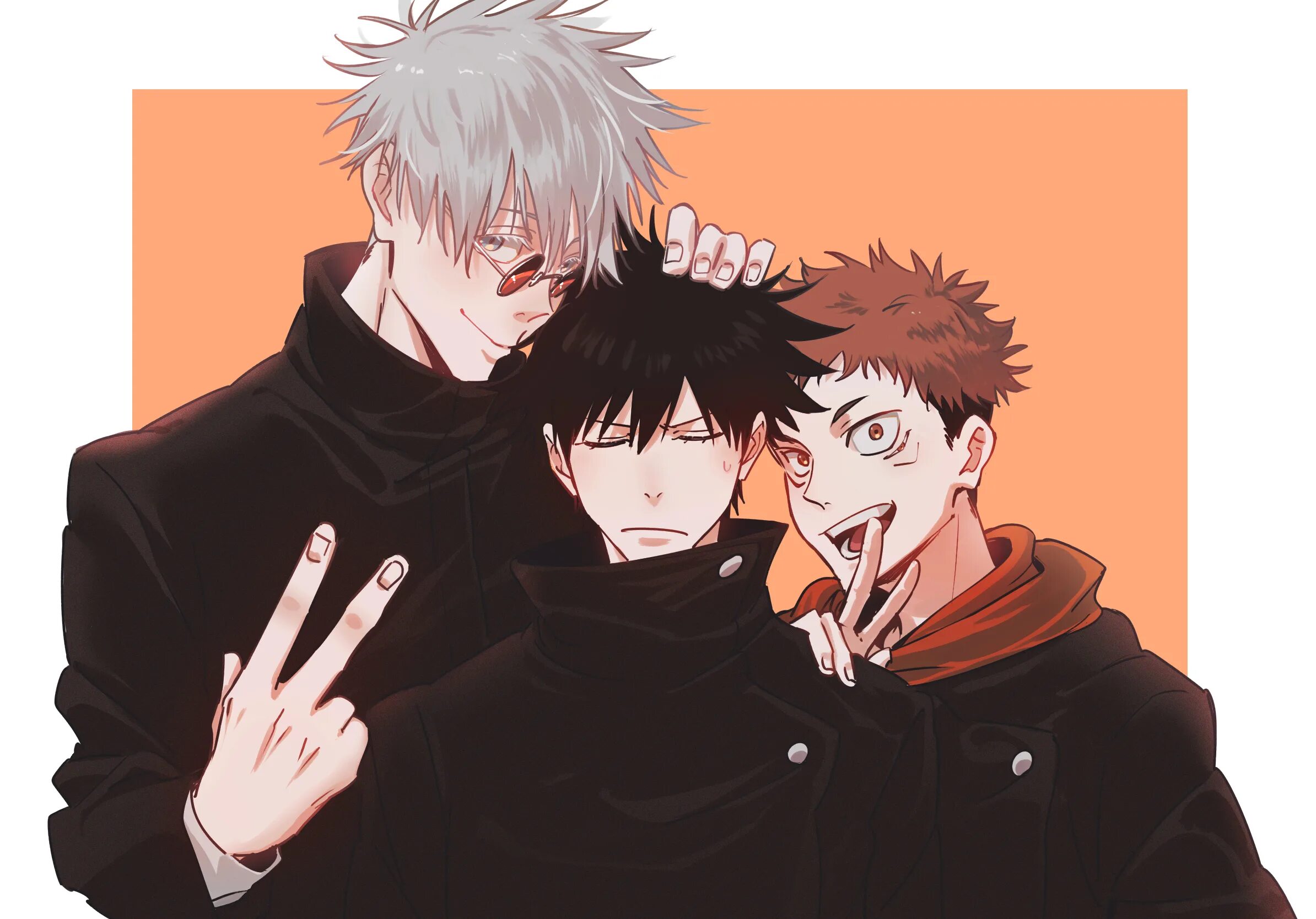 Фушигуро и сукуна. Магическая битва Jujutsu Kaisen.