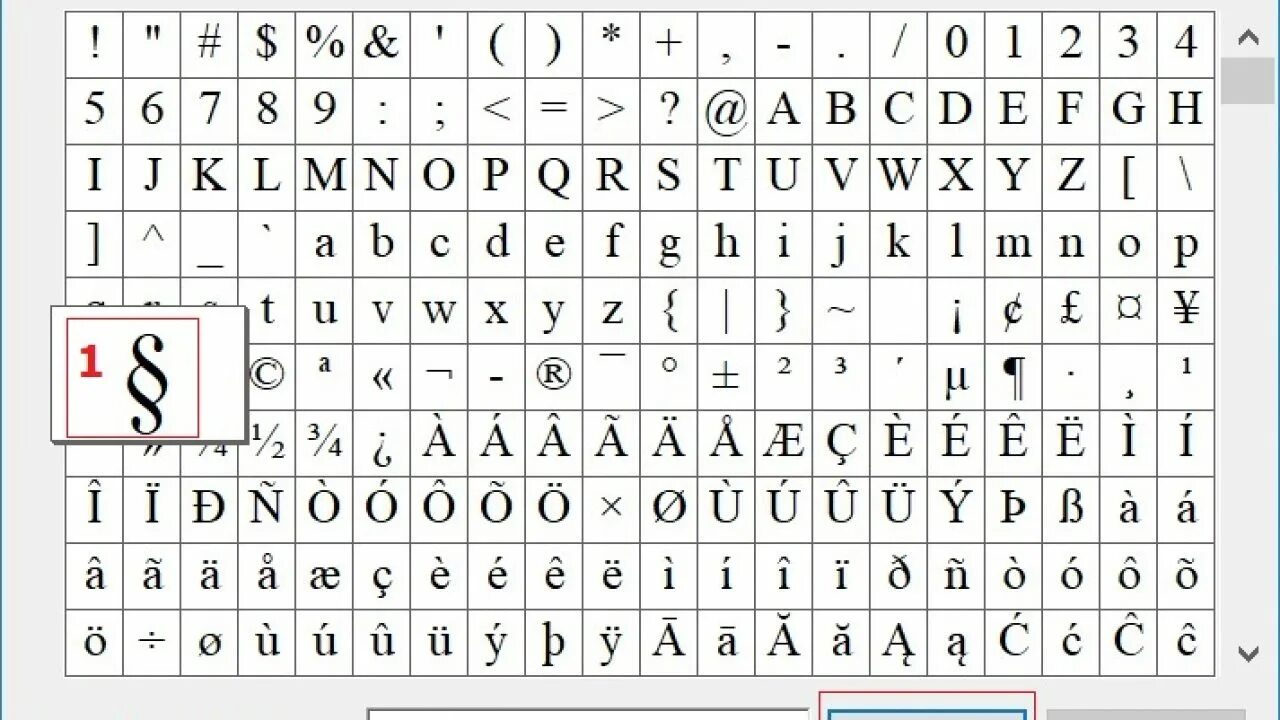 Таблица символов на клавиатуре. Специальные символы. Набор символов для шрифта. Спецсимвол для пароля