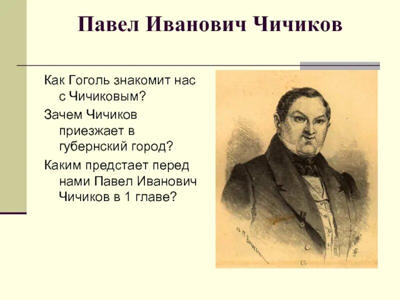 Каким предстает в поэме губернский город. Гоголь мертвые души Чичиков. Чичиков портрет.